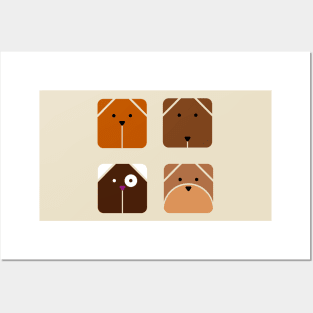 Squared dogs Posters and Art